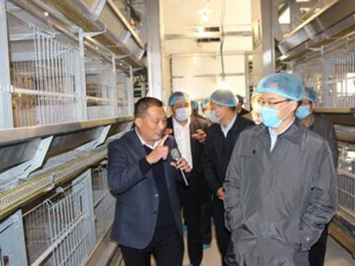 市政府副市長任慶虎帶領全市畜牧業綠色生態發展現場會與會人員到次邱鎮觀摩